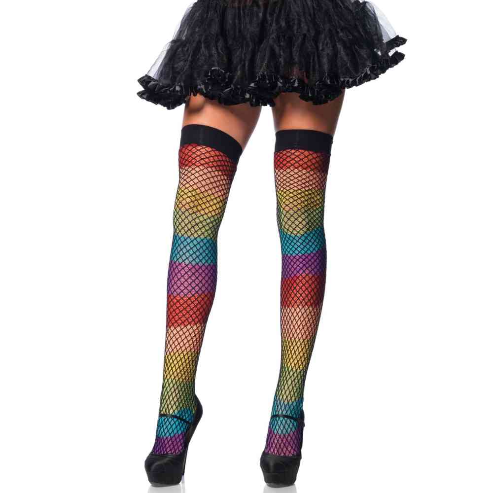 Leg Avenue - Rainbow Netzstrümpfe - Regenbogen